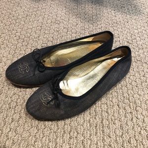 Chanel Denim Flats